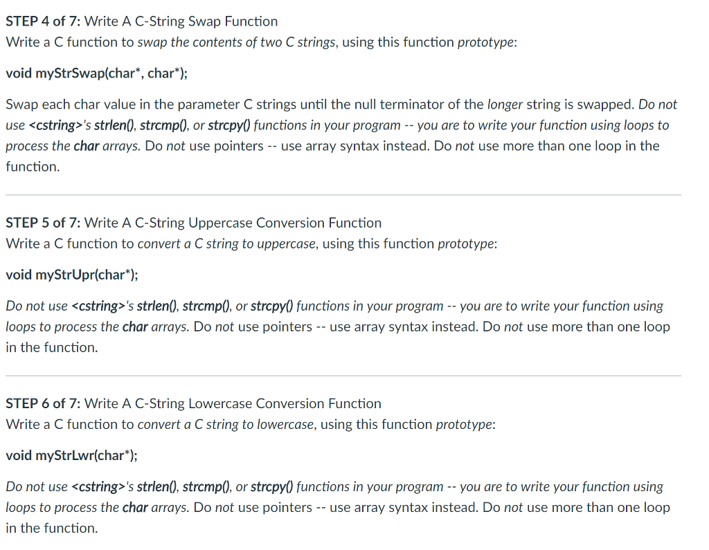 function and test for the array using, e.g., if (array[i] == 0),