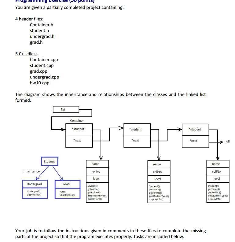  hw10.cpp #include #include #include #include "Container.h" #include "student.h" #include "grad.h" #include