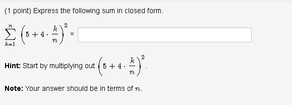 n is a positive integer