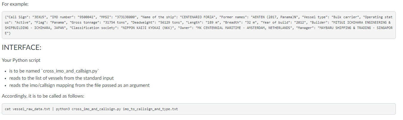 INPUT: Consider the following input files: vessel raw data.txt e contains vessel