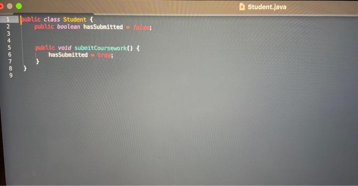 users will misuse our application. Change of Hands Your student class has