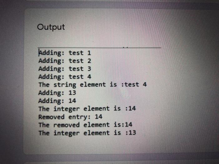 methods 25 points for the below code to run properly and show