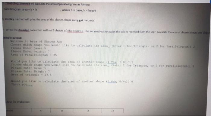 will help an elementary school student to calculate the area of different