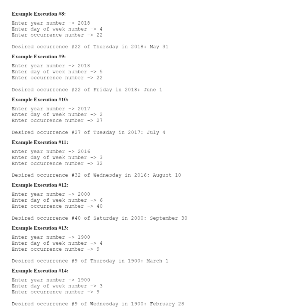 user-defined functions for all the inputs. Thanks! Problem: Given as input the