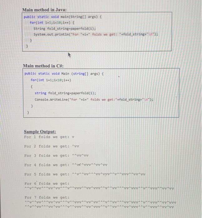 will design a recursive method and the main program that calls the