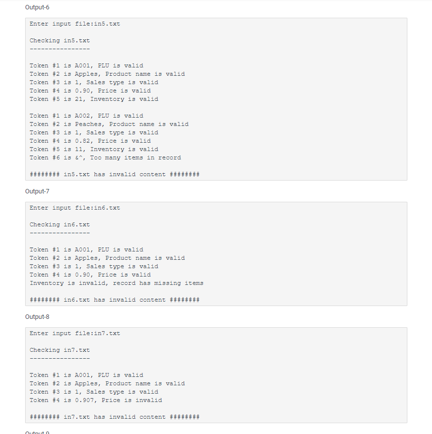 Strawberries_Case 0 12.50 8 4261 Rice_1_LB_Bag 0 0.49 107 in2.txt A001 Apples