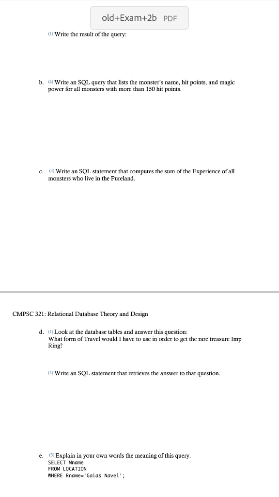 following database, MANA. It is printed here and is also available on