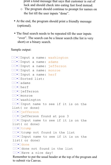 18 October 2017 Due: Monday, 23 October 2017 Points: 20 Write an