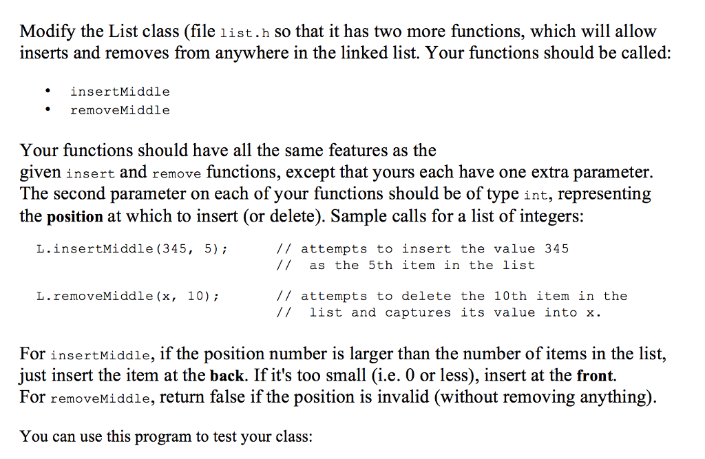 I need help with this C++ Object Oriented Programming (Data Structures) assignment!