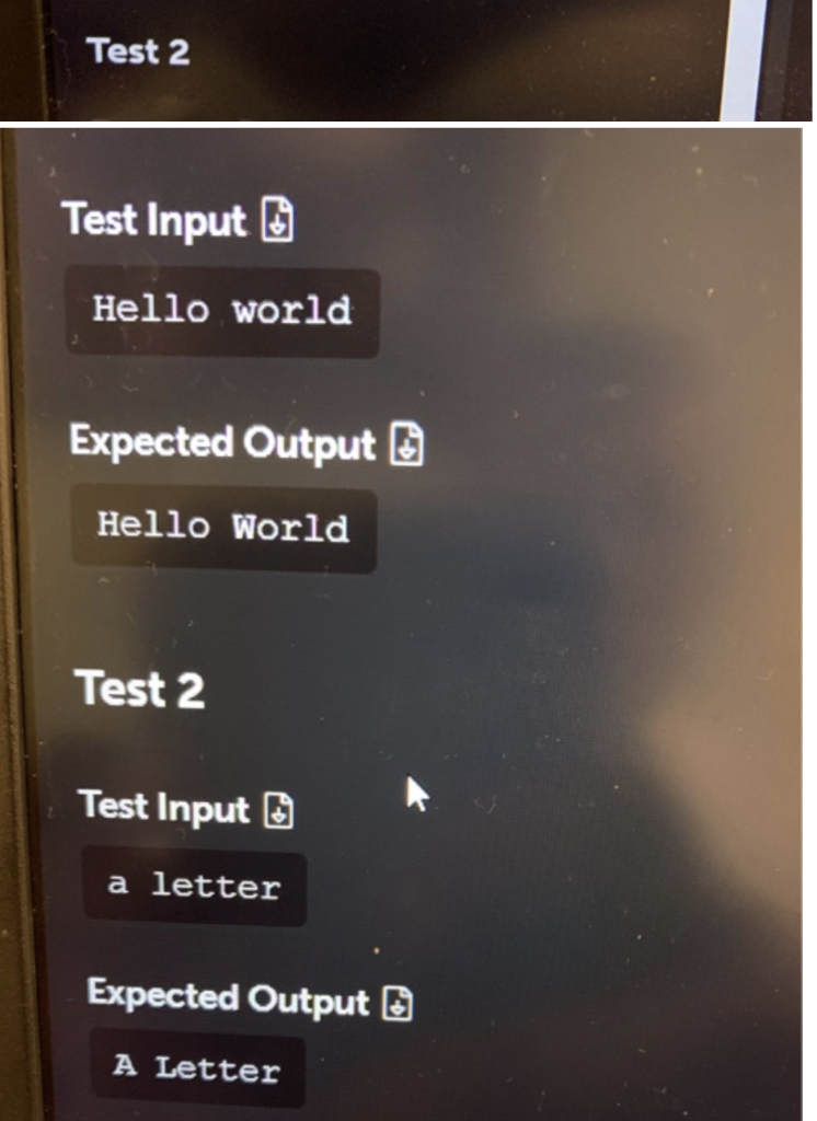 SPACE COMPLEXITY Programming challenge description: Write a program which capitalizes the first