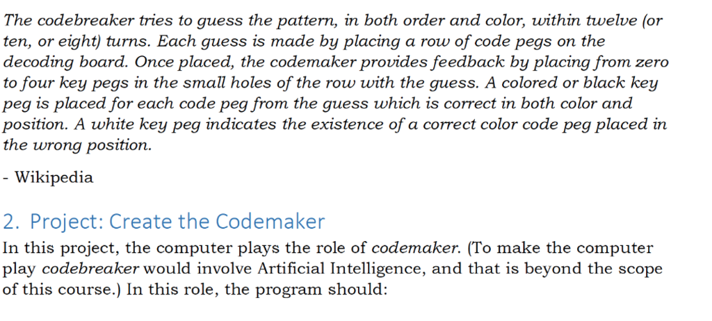 game for two players. The modern game with pegs was invented in