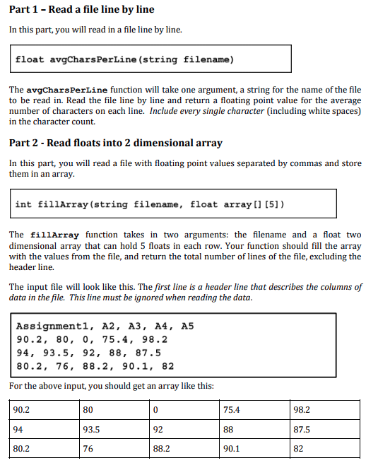 Can somone help me write this code in c++ Part 1 -