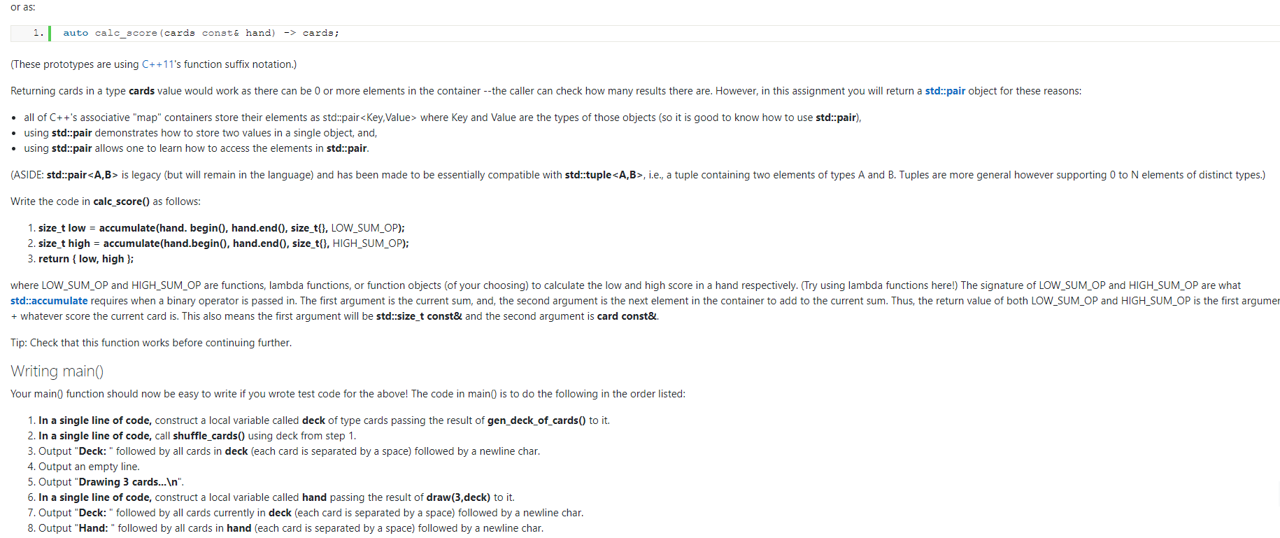 club, spade, diamond, heart }; private: face_type face_; suit_type suit_; public: //