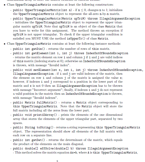 Matrix Class: package lab4; public class Matrix{ static Object sum(Matrix[] arr2)