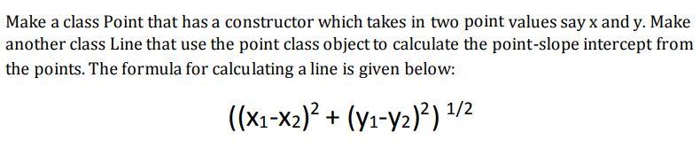 This is a question for python coding language Make a class Point