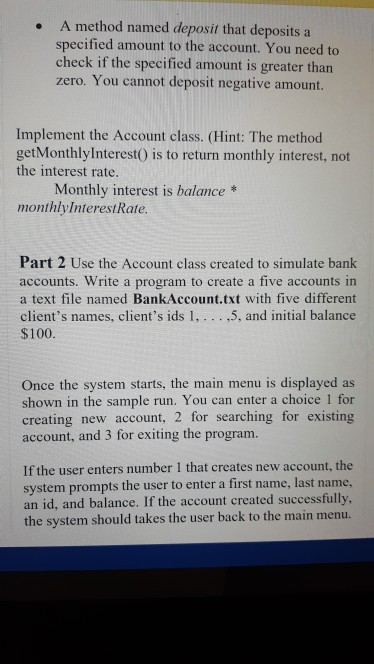 Account that contains: . A private String data field named FirstName for