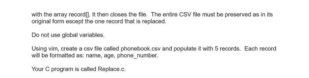 used to implement log files on simple database applications. It is a