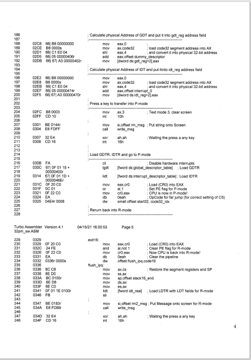 on the screen. Output to be only on the 24th line, from