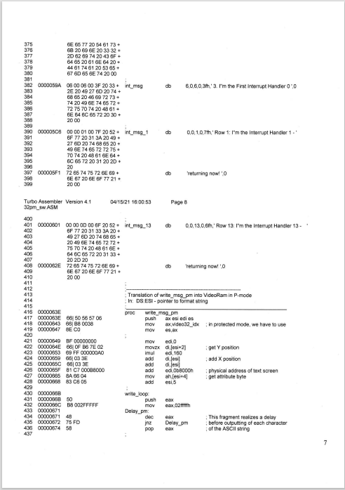 put it into Descriptor C Calouate physical Address of the TSS_extracode32 Segment