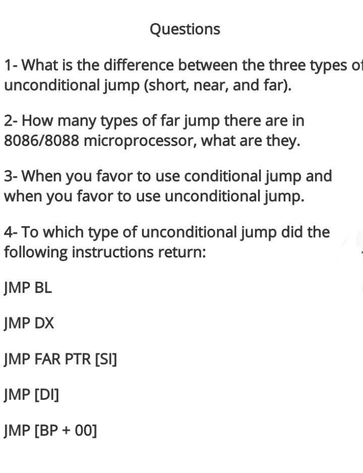  Questions 1- What is the difference between the three types of