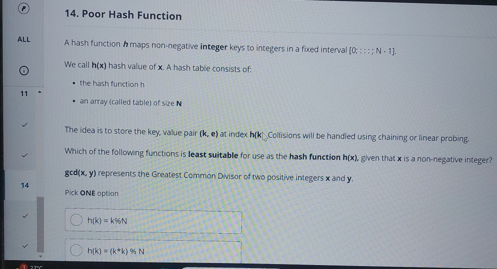  Poor Hash Function ALL 11 11 14 14 The idea is