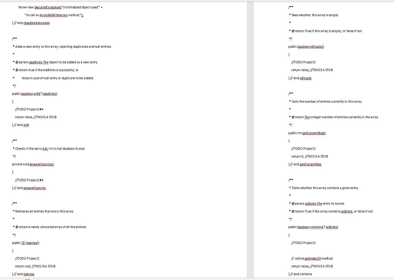 for Project2 of Lab02: removeMax, removeAllLarger, replace, union, intersection, difference, getAllLessThan, moveFirstToEnd: