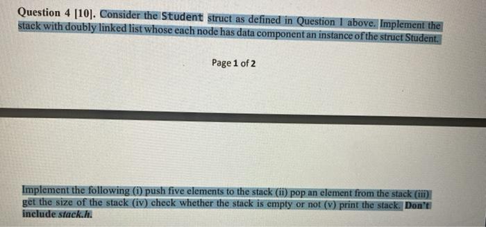 Q4 in c++asap dont solve question 1 please solve q4 Question 4