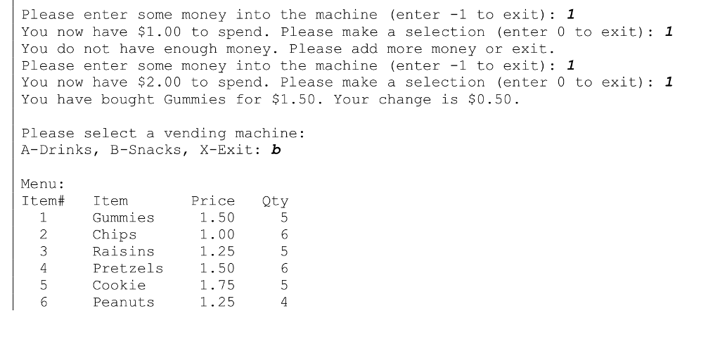 More specifically, the program simulates what happens when the user chooses one