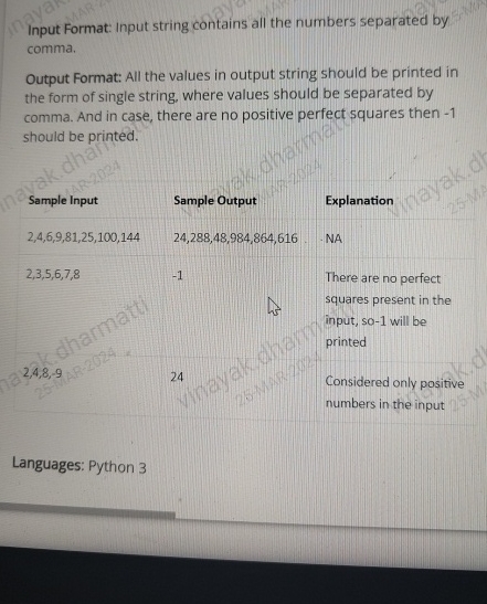  Problem Statement Given a string of integers, write a program to