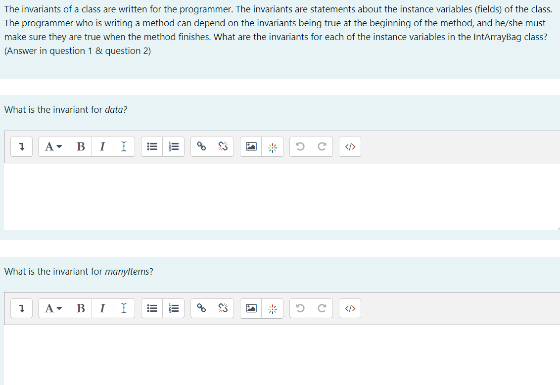 These questions do not contain an array bag. They are supposed to
