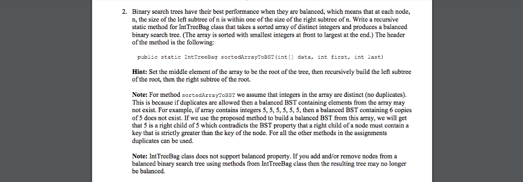 JAVA: Help with Binary Search Tree Program ************************ IntBTNode.java ********************************** // File: