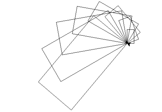 function rectangle() takes three parameters: i. t, a turtle that is used