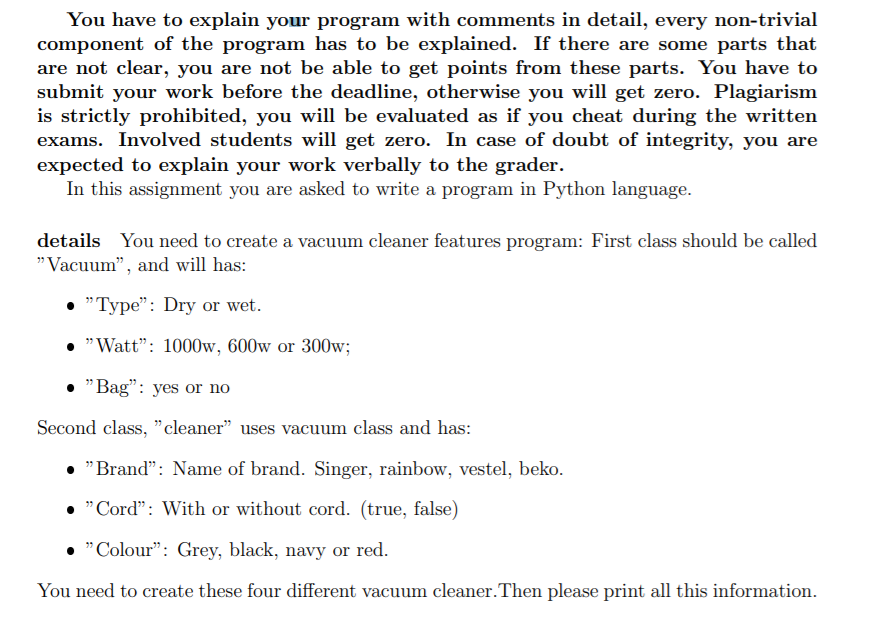  P.S. with comments You have to explain your program with comments