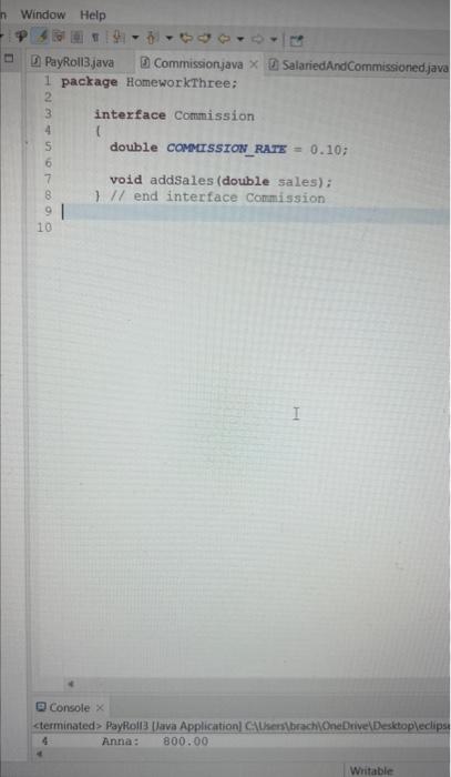 of the textbook so that the for loops in the main method