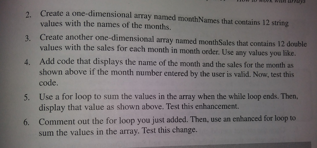 public class MonthSelectorApp { public static void main(String[] args) { System.out.println("Monthly Sales