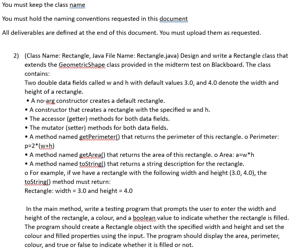  You must keep the class nameYou must keep the class name