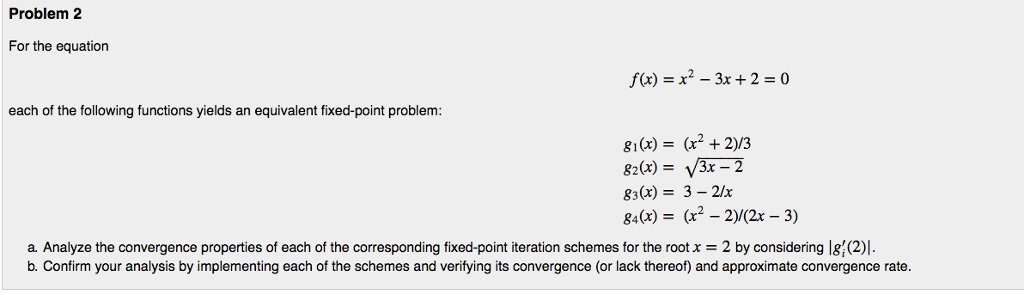 Please help me with python code Problem 2 For the equation f(x)