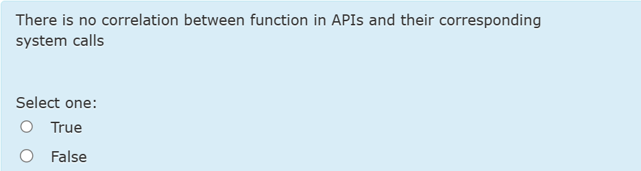  There is no correlation between function in APIs and their corresponding