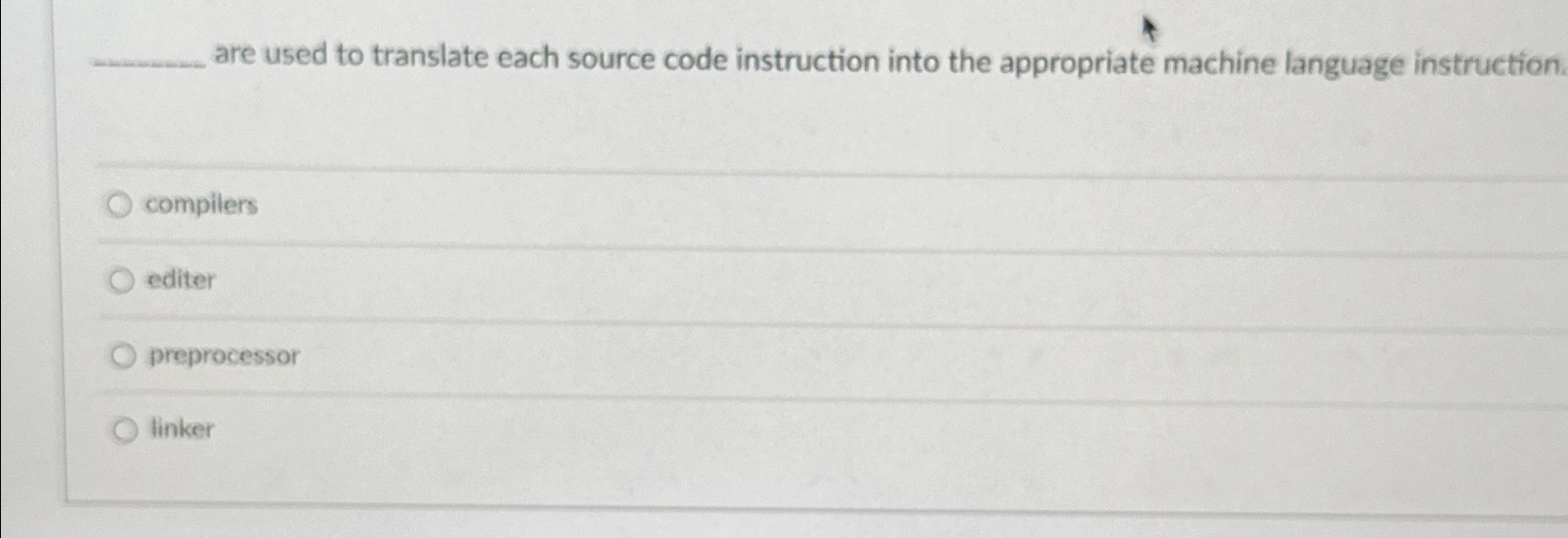  are used to translate each source code instruction into the appropriate