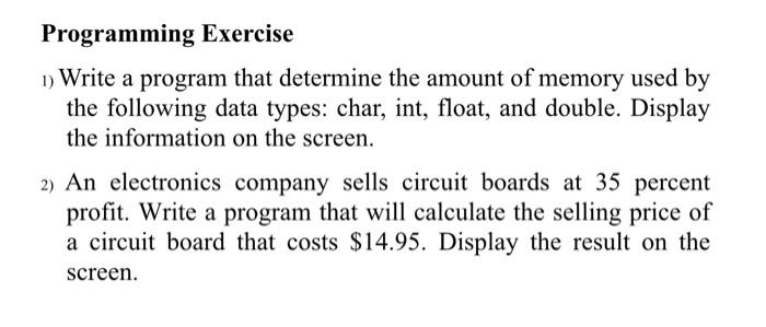 please do this in C++ and please do it as it says