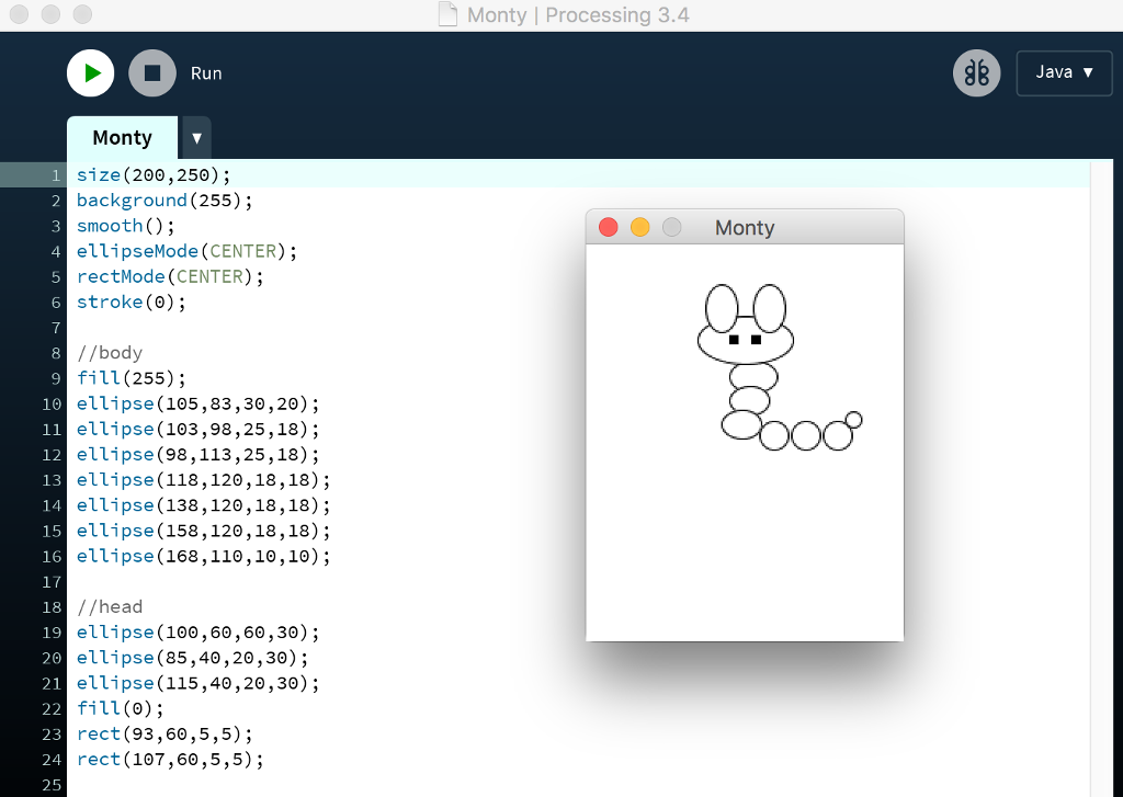 Hello I am learning Processing right now and i have to make