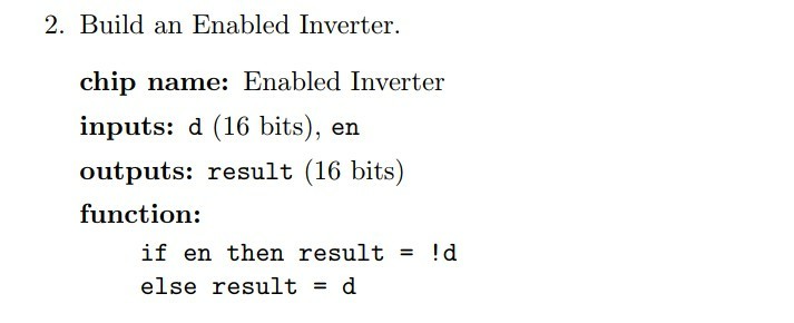 using logism ... thank you ! 2. Build an Enabled Inverter.