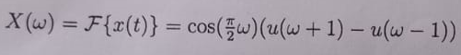 It is given as AND a) Draw or Plot(Whatever Word) X(w) and