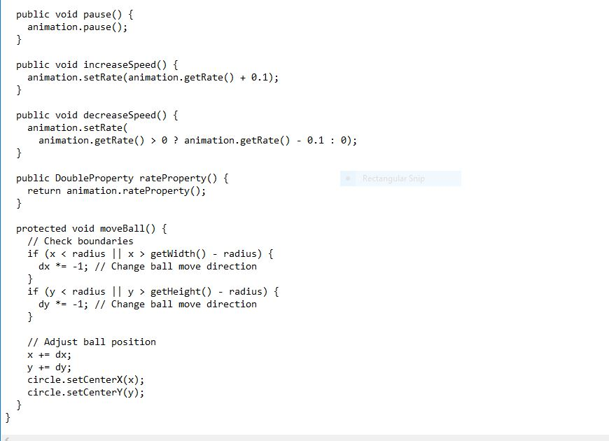 Pong for one - a rectangular paddle moves back and forth via