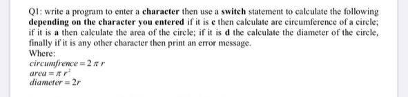 I need the solution quickly..please In 10 minutes QI: write a program