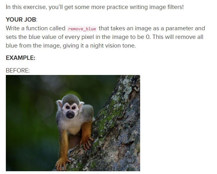 CodeHs question - blue filter, Thank you! Should be close to this: