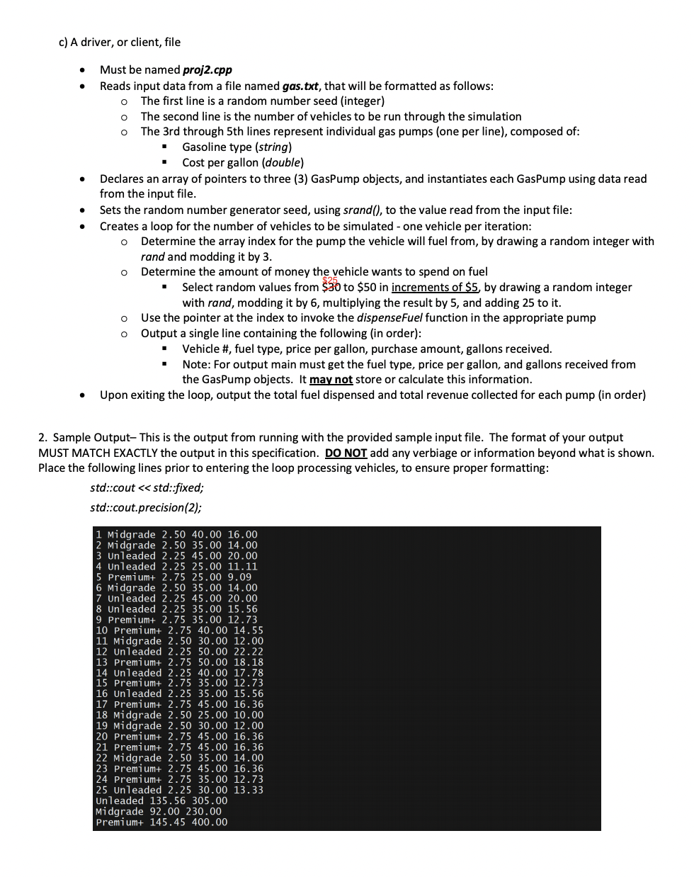 BV Objectives: 1) Use classes; 2) Split interface and implementation into files;