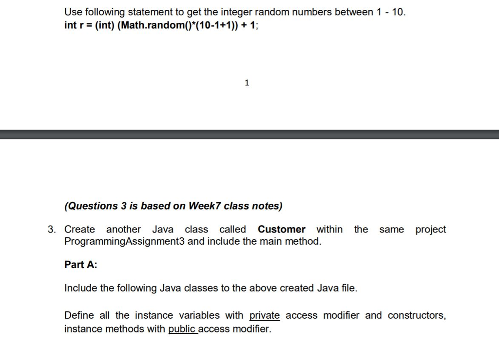 class called PAQuestion1 Write a Java program that reads sequence of integers