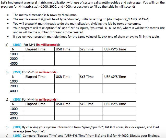 Please do this in the C programming language. Let's implement a
