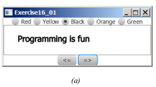 the following requirements: From EBOOK 489 #15.27 Control a Moving Text, then